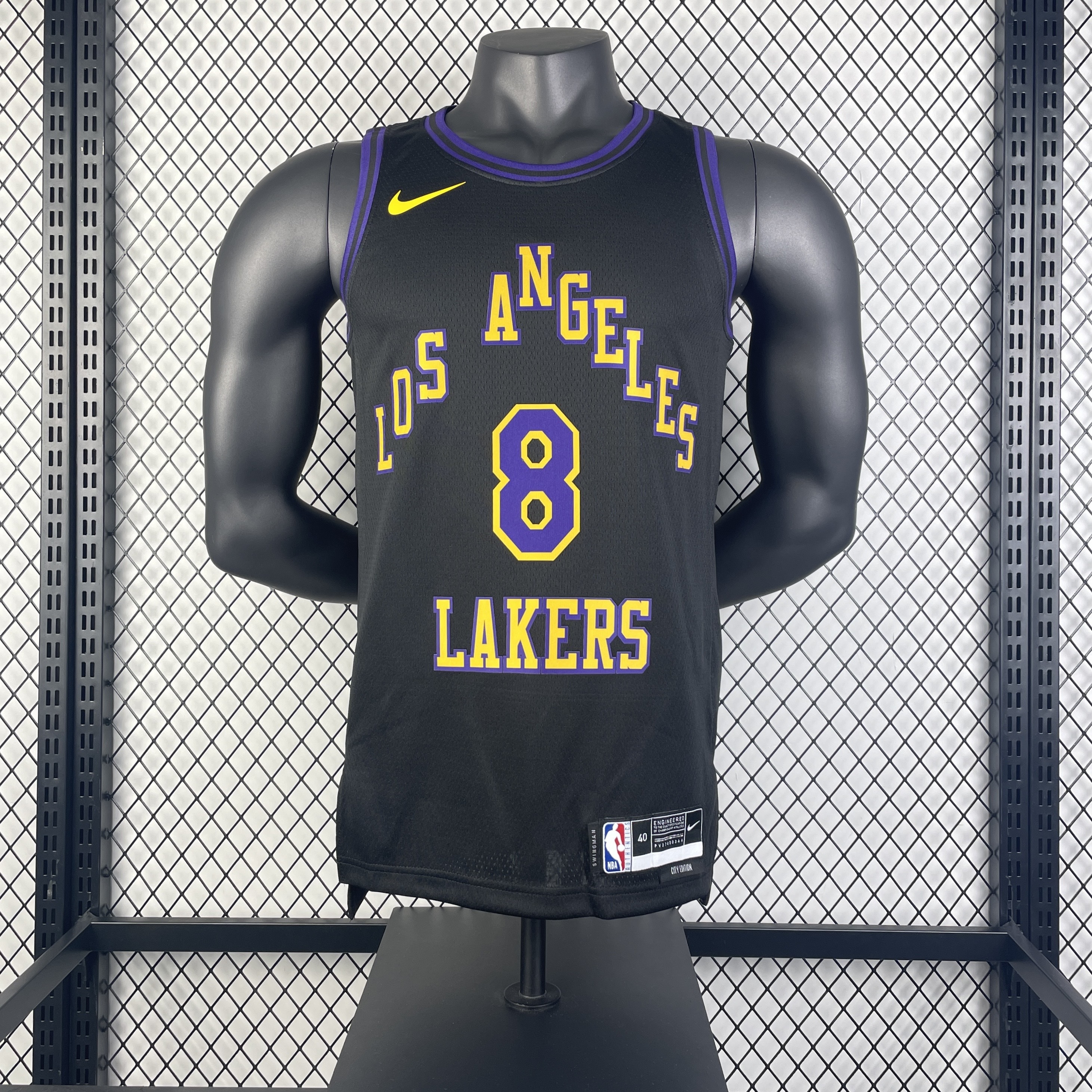 Men Los Angeles Lakers #8 Bryant black 2025 NBA  jersey